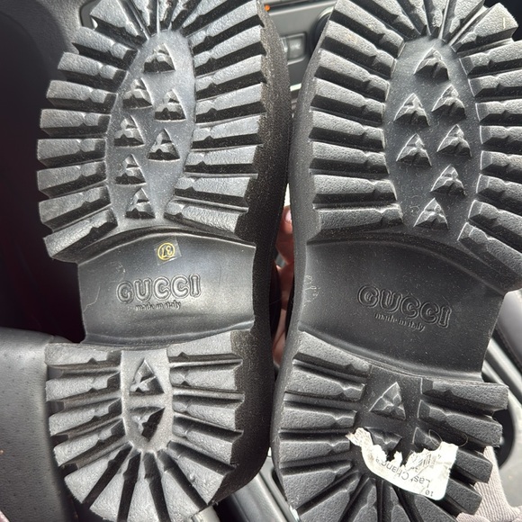 Gucci WOMEN'S PLATFORM SANDAL WITH PERFORATED G 37 - Picture 2 of 3